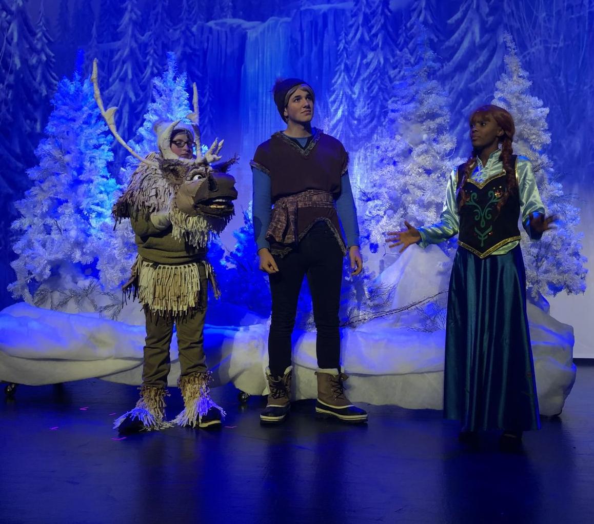 Frozen moose man and Anna